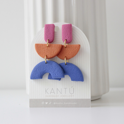 Pendientes Color Block