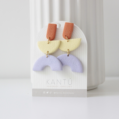 Pendientes Color Block