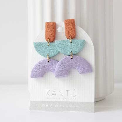 Pendientes Color Block